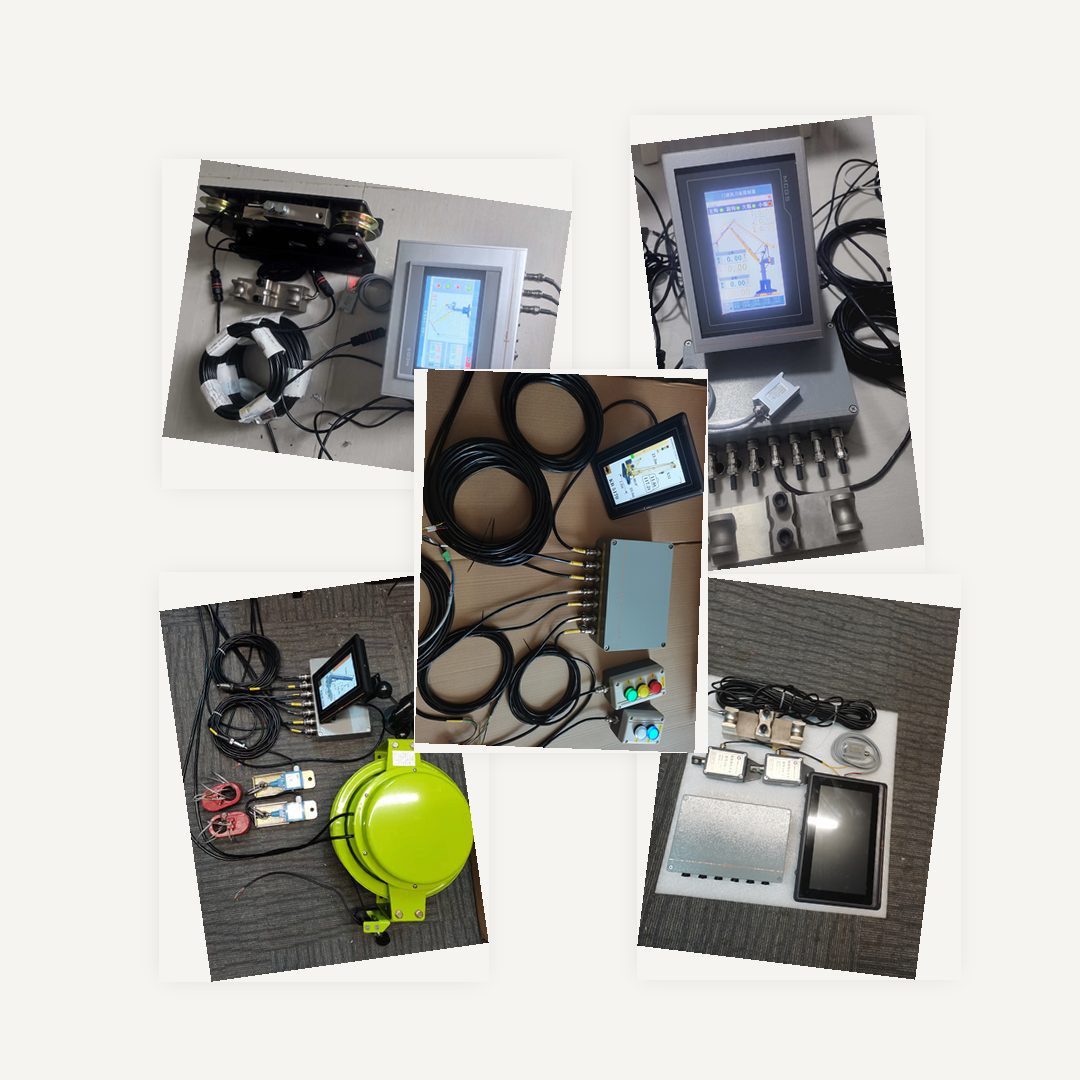 Collage of packed cartons and complete kits ready for dispatch
