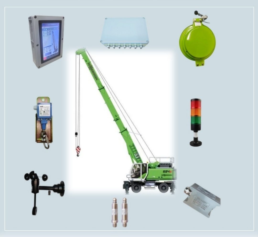 Typical all-terrain and truck crane arrangement — illustrative diagram, not a site photograph