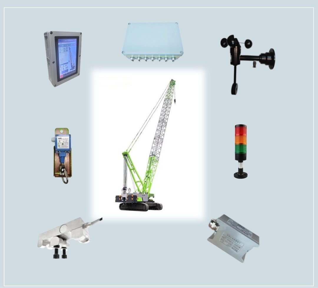 Typical crawler crane arrangement — illustrative diagram, not a site photograph