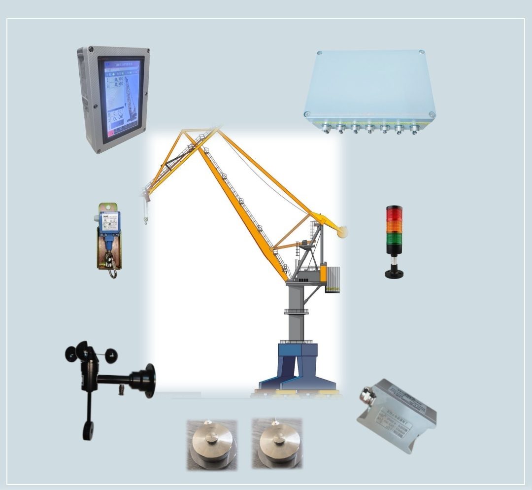 Typical marine and portal crane arrangement — illustrative diagram, not a site photograph