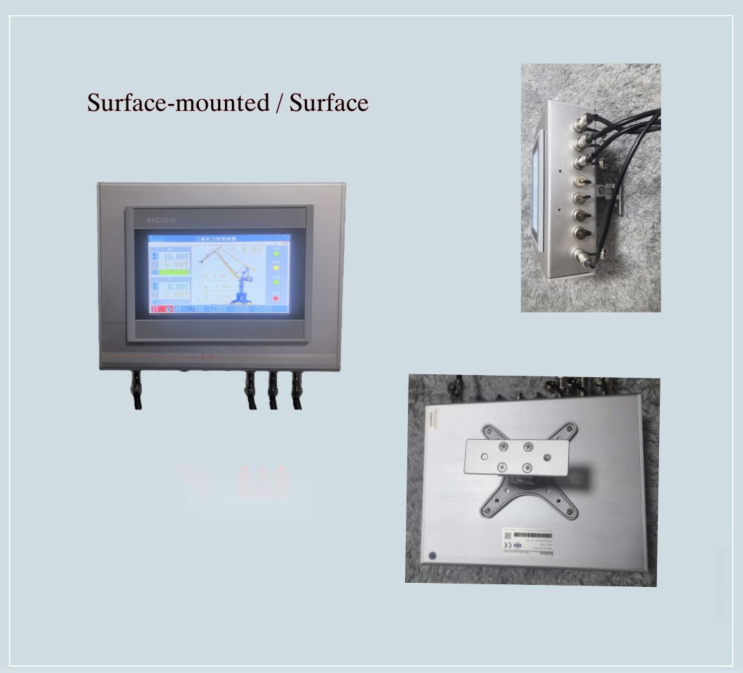 JC-802 surface-mounted terminal with rear mounting plate