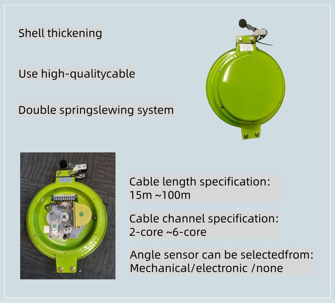 Draw-wire length sensor with thickened shell and internal spool